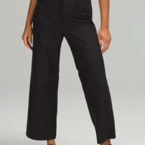 Lululemon City Sleek 5-Pocket High-Rise Wide-Leg Pant Black size 27